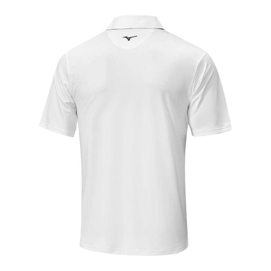 Blue / White Men Mizuno Quick Dry Mirage Polo Shirts | 9314-JIPKQ