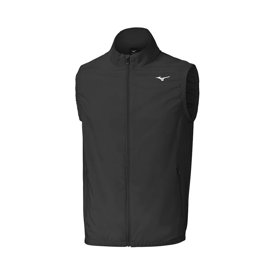 Deep Grey Men Mizuno Drizzle 2 Vest Jackets | 8542-FTMAR