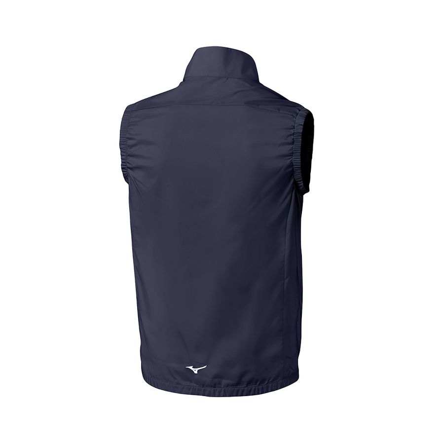 Deep Grey Men Mizuno Drizzle 2 Vest Jackets | 6370-JKXGM