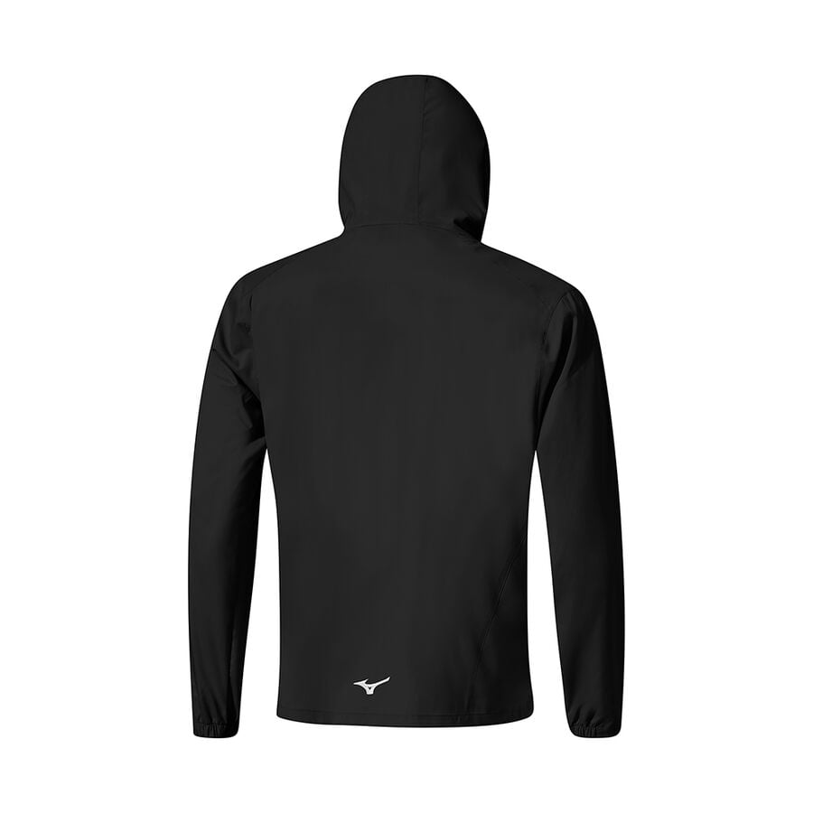 Deep Grey / Black Men Mizuno Mt Drizzle Hoodie | 5376-TKOJQ