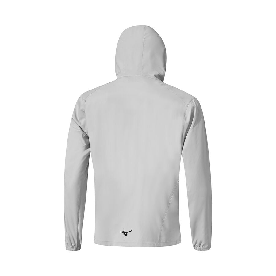 Deep Grey / Grey Men Mizuno Mt Drizzle Hoodie | 0647-LZQPD