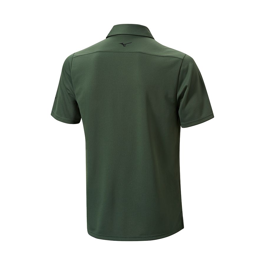 Green Men Mizuno Bt Winter Polo Shirts | 4185-ELVPF