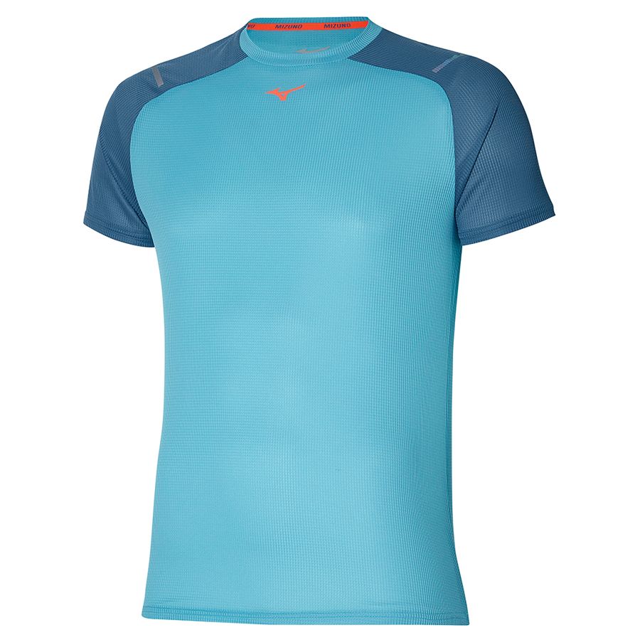 Green Men Mizuno Dryaeroflow T Shirts | 6521-YBWHL