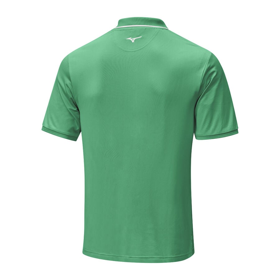 Green Men Mizuno Move Tech Quick Dry Plus Polo Shirts | 8703-RDMEH