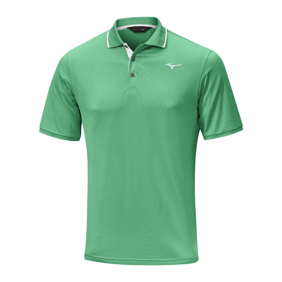 Green Men Mizuno Move Tech Quick Dry Plus Polo Shirts | 8703-RDMEH