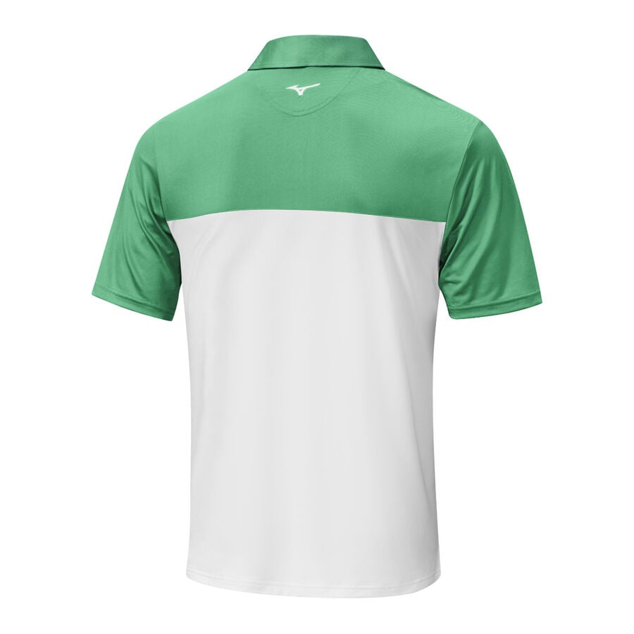 Green Men Mizuno Quick Dry Horizon Polo Shirts | 1670-GLIME