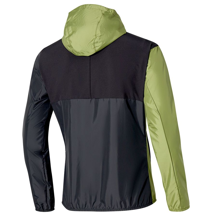 Green Men Mizuno Release Hooded Jackets | 7985-TVKBC