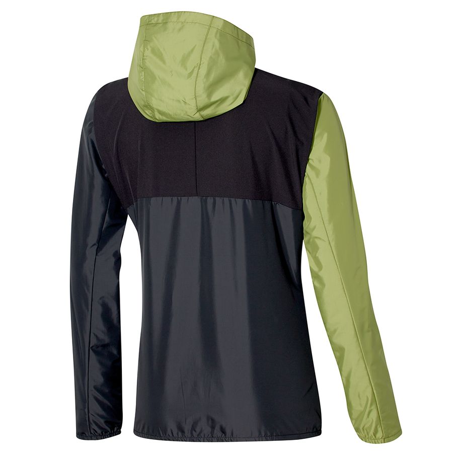 Green Women Mizuno Release Hooded Jackets | 4381-QHDWB