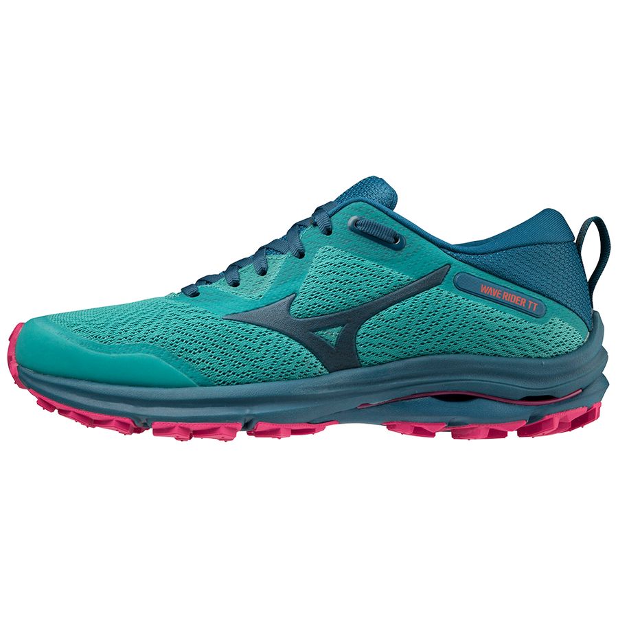 Green Women Mizuno Wave Rider Tt Running Shoes | 8794-IOYAV