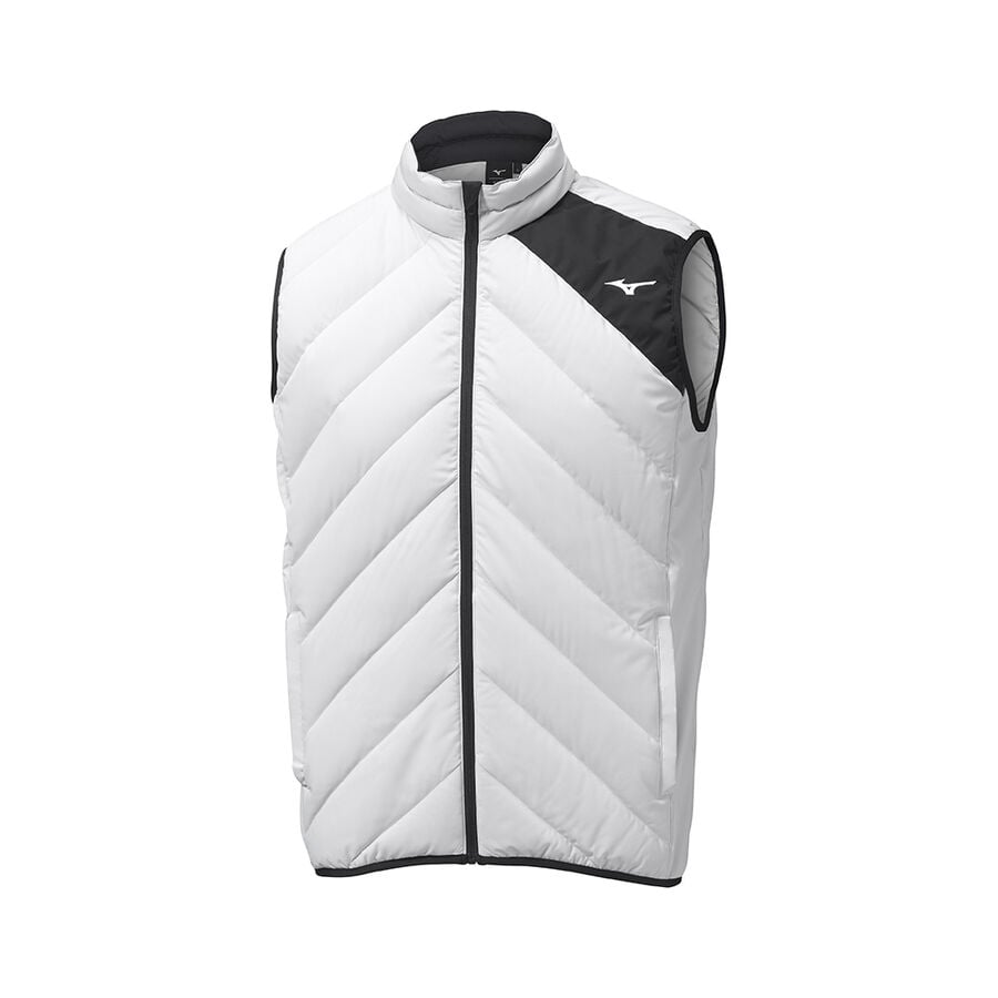 Grey Men Mizuno Breath Thermo Move Down Vest | 0123-WTJRY