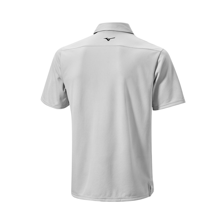 Grey Men Mizuno Bt Winter Polo Shirts | 0598-GLMQR