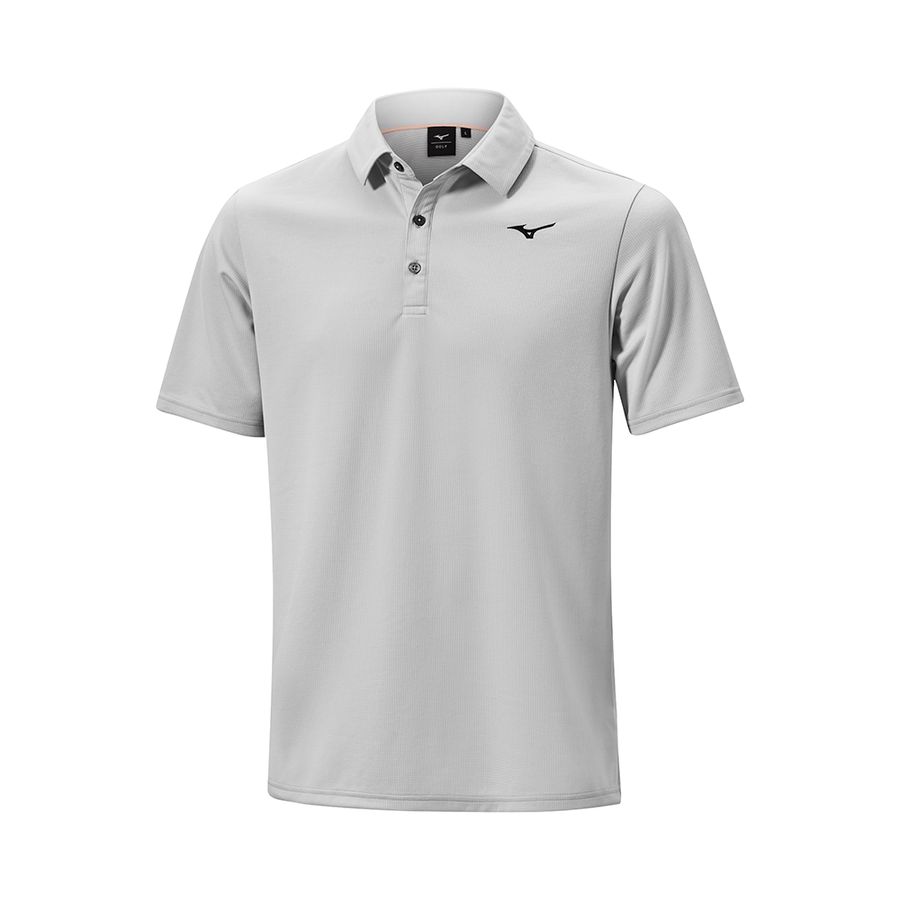 Grey Men Mizuno Bt Winter Polo Shirts | 0598-GLMQR