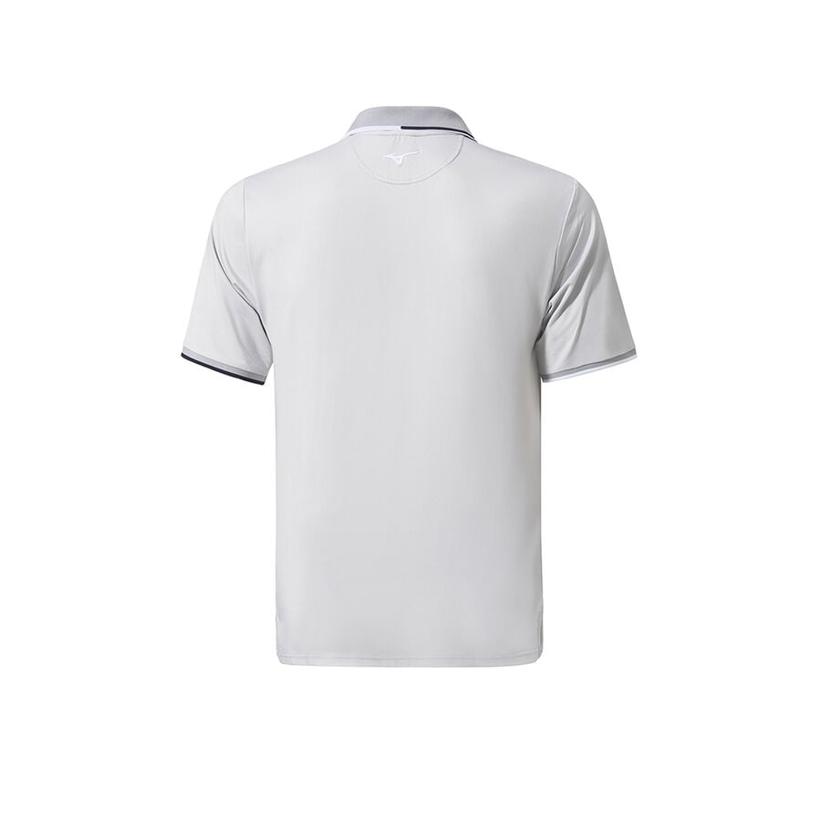 Grey Men Mizuno Qd Comp Plus Polo Shirts | 0163-SHWBL