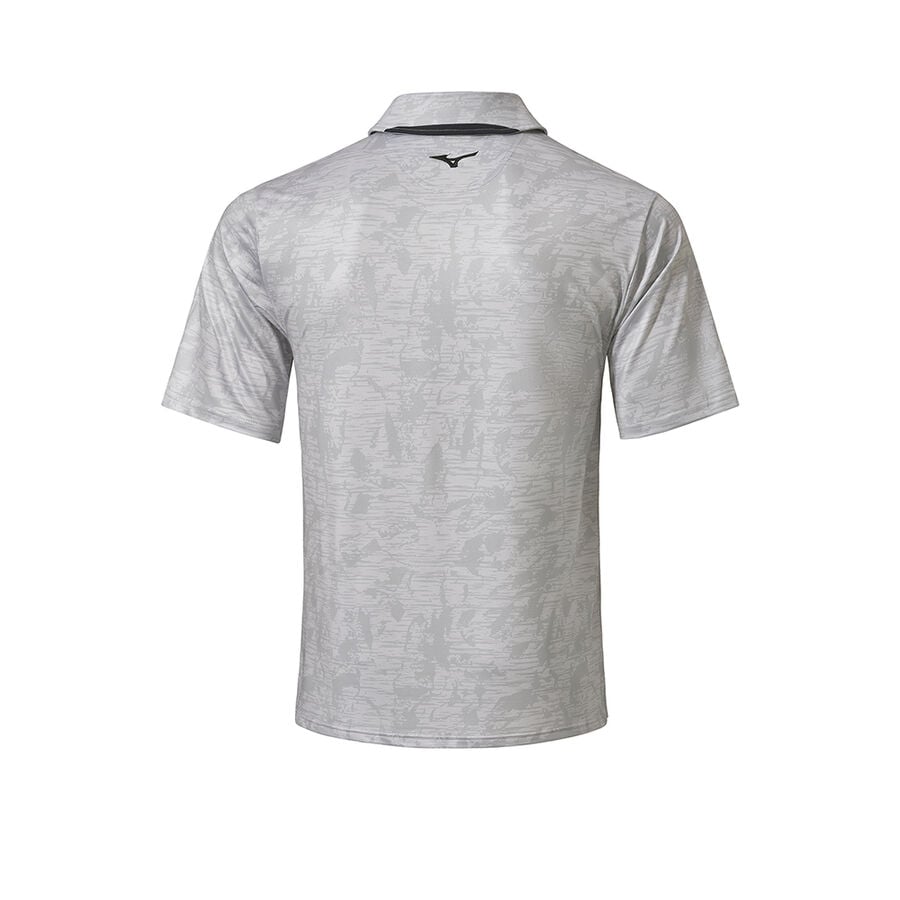 Grey Men Mizuno Qd Hazard Polo Shirts | 3082-GDBIZ