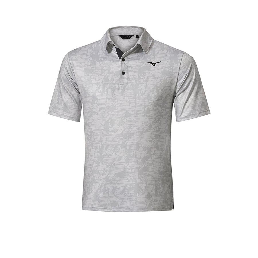 Grey Men Mizuno Qd Hazard Polo Shirts | 3082-GDBIZ