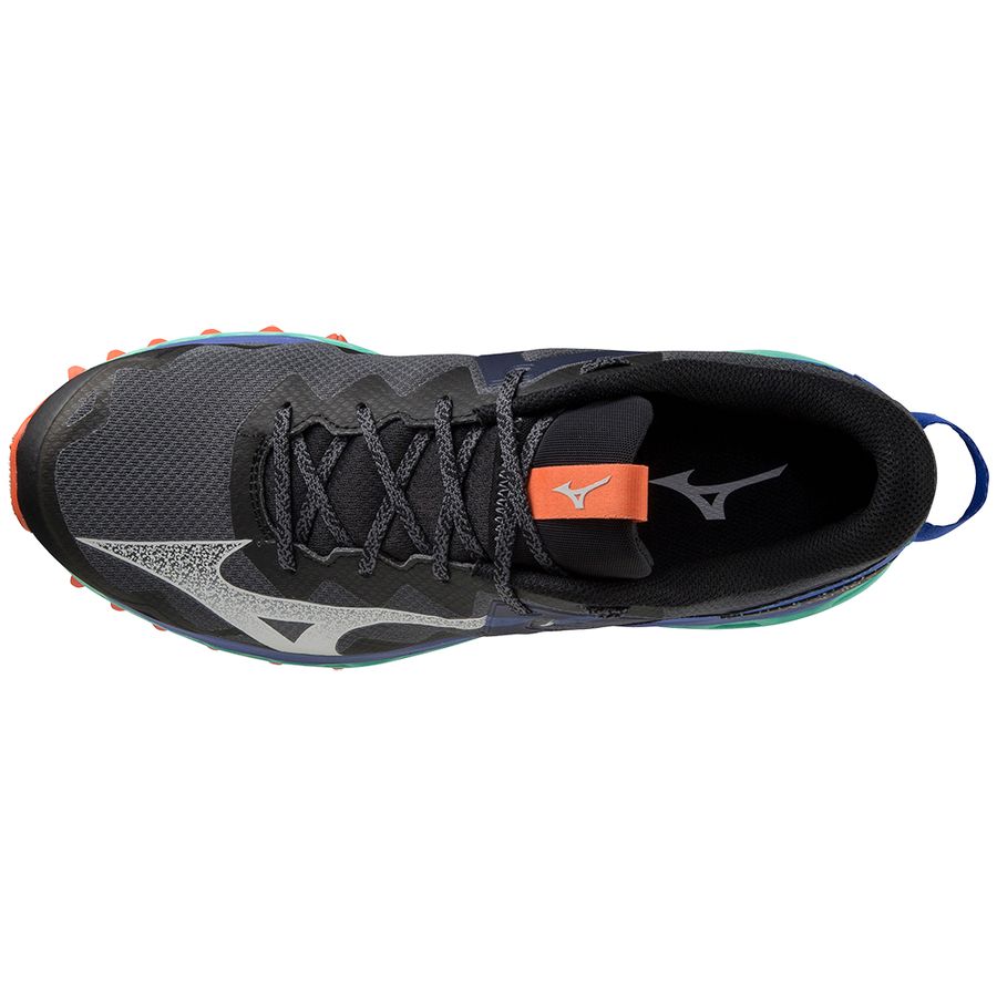 Grey Men Mizuno Wave Mujin 9 Trail Running Shoes | 7048-FYLGS