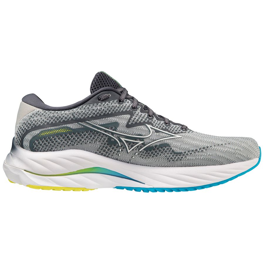 Grey Men Mizuno Wave Rider 27 Running Shoes | 5480-TKRZQ