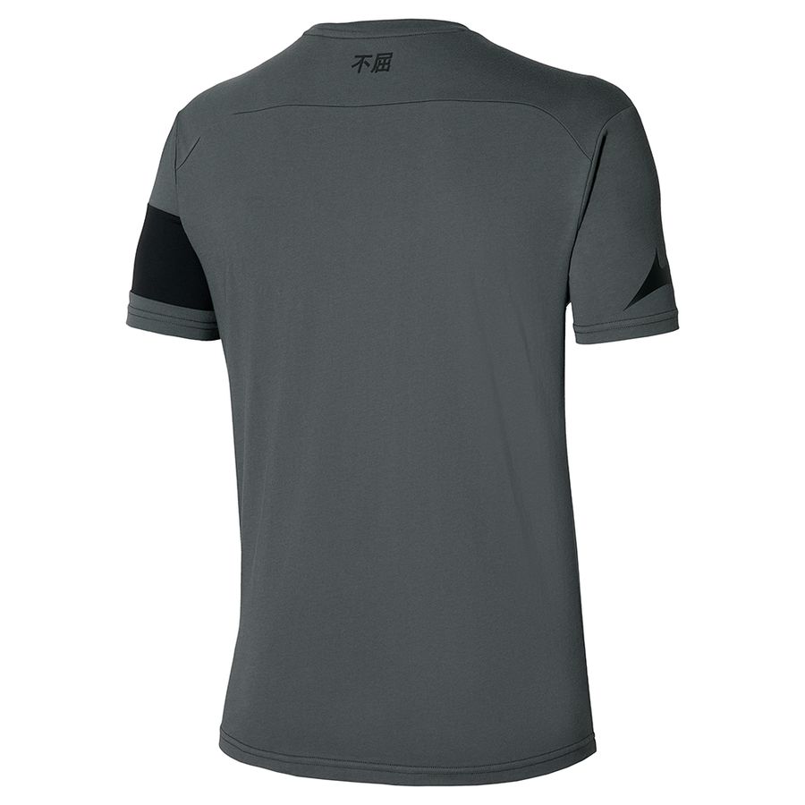 Grey Women Mizuno Sergio Ramos Casual T Shirts | 9824-ZJQLD