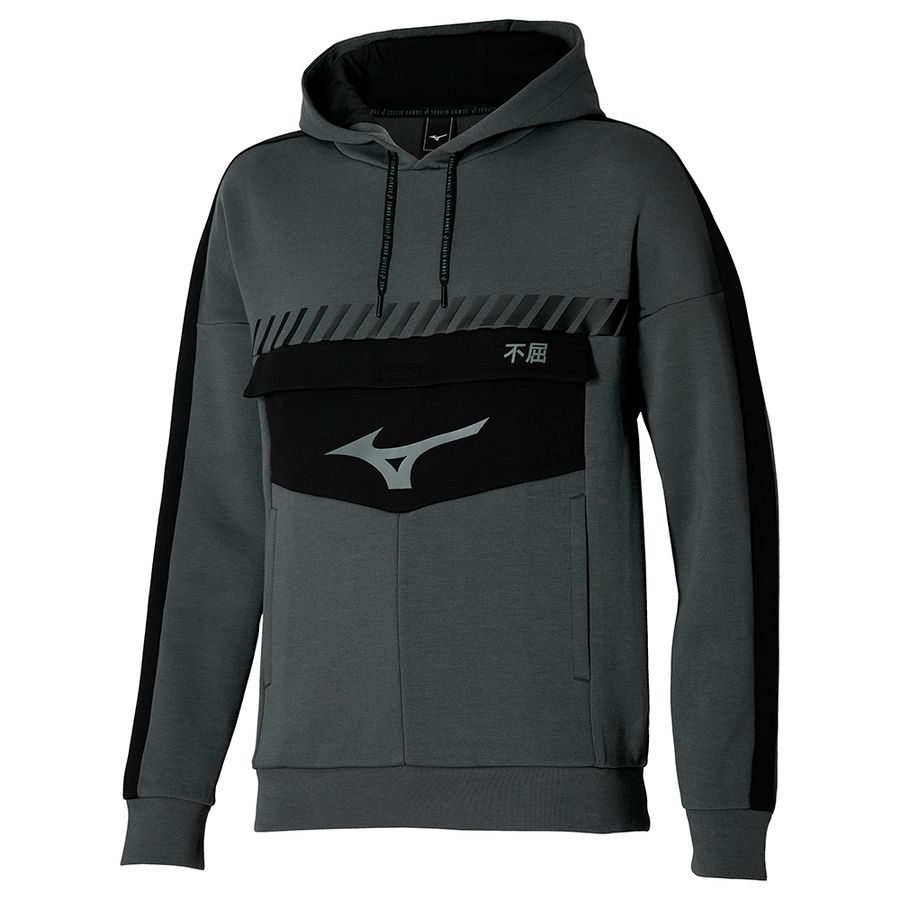 Grey Women Mizuno Sergio Ramos Sweat Hoodie | 5260-EOFBP