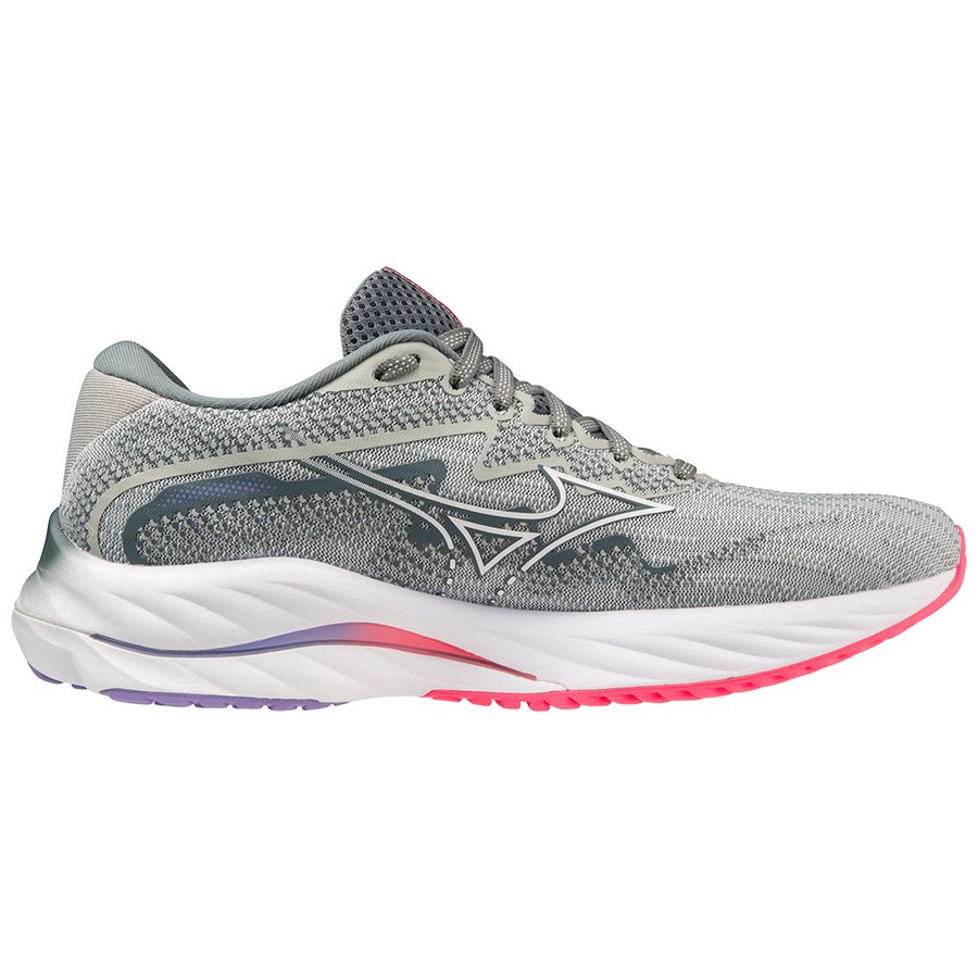 Grey Women Mizuno Wave Rider 27 Running Shoes | 1329-IMQNZ