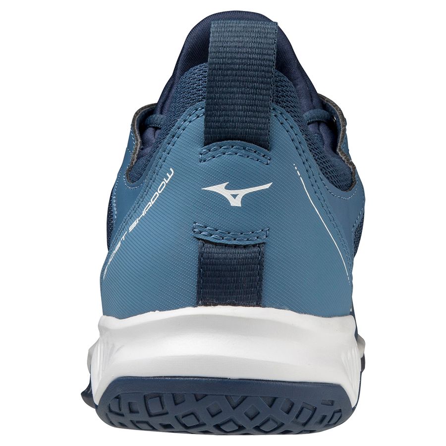 Grey / Blue Women Mizuno Ghost Shadow Handball Shoes | 5129-LBHET