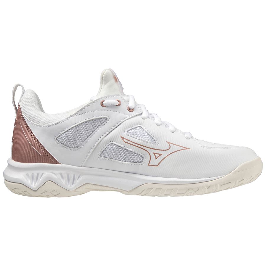 Grey / White Women Mizuno Ghost Shadow Handball Shoes | 8079-SOUPQ