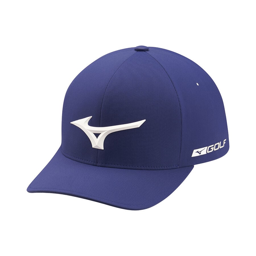 Navy Men Mizuno Tour Delta Cap Headwear | 5976-ELMNY