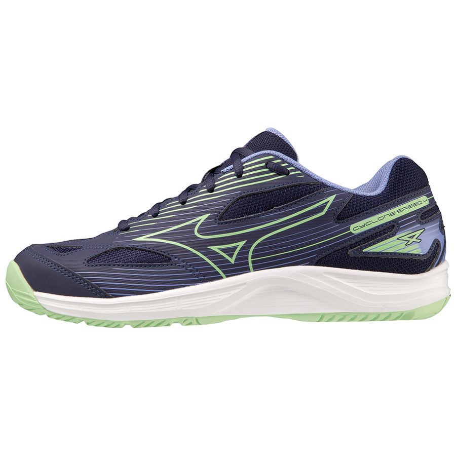 Navy Women Mizuno Cyclone Speed 4 Volleyball Shoes | 7924-VCMJT