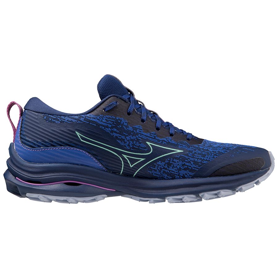 Navy Women Mizuno Wave Rider Tt Running Shoes | 6597-JERBU