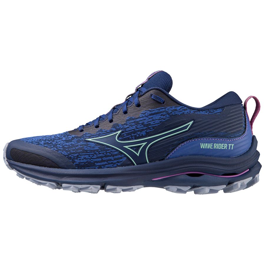 Navy Women Mizuno Wave Rider Tt Running Shoes | 6597-JERBU