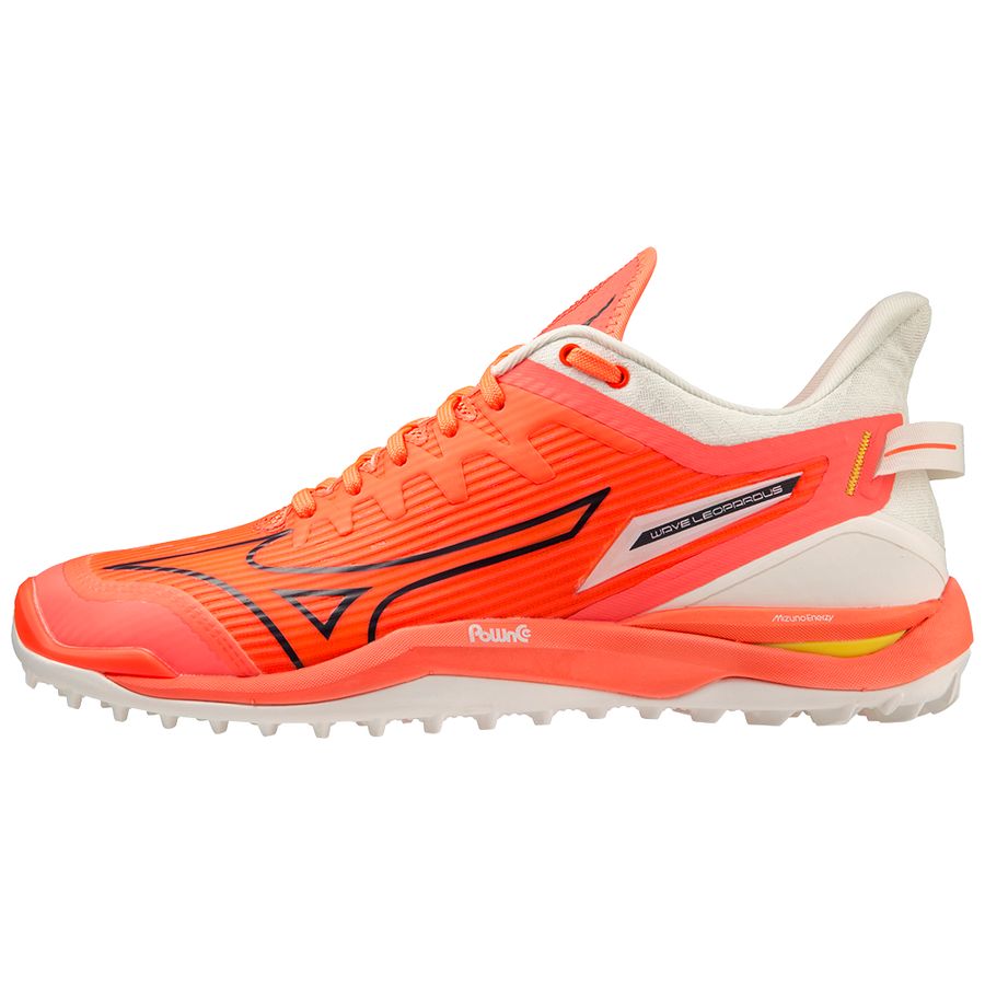 Orange Men Mizuno Wave Leopardus Hockey Shoes | 2815-NWFCV