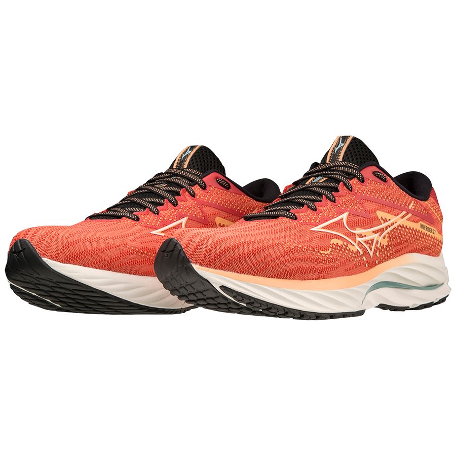 Orange Men Mizuno Wave Rider 27 Running Shoes | 7038-DGHSX