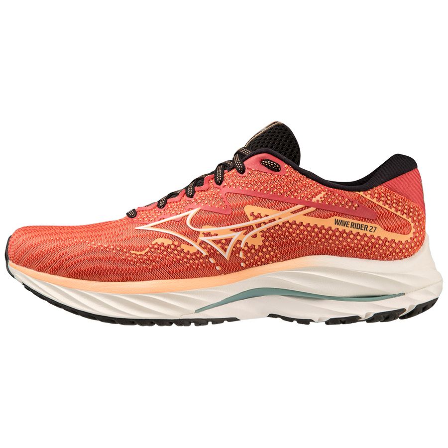 Orange Men Mizuno Wave Rider 27 Running Shoes | 7038-DGHSX