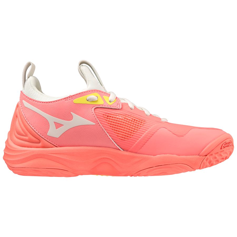 Orange Women Mizuno Wave Momentum 3 Volleyball Shoes | 4390-QBKES