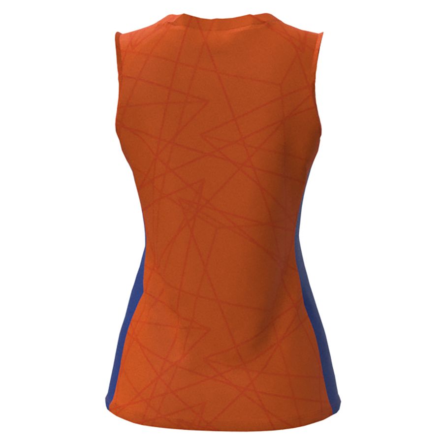 Orange / Red Women Mizuno Nevobo Volleyball Match Tanks | 2819-FZBOW