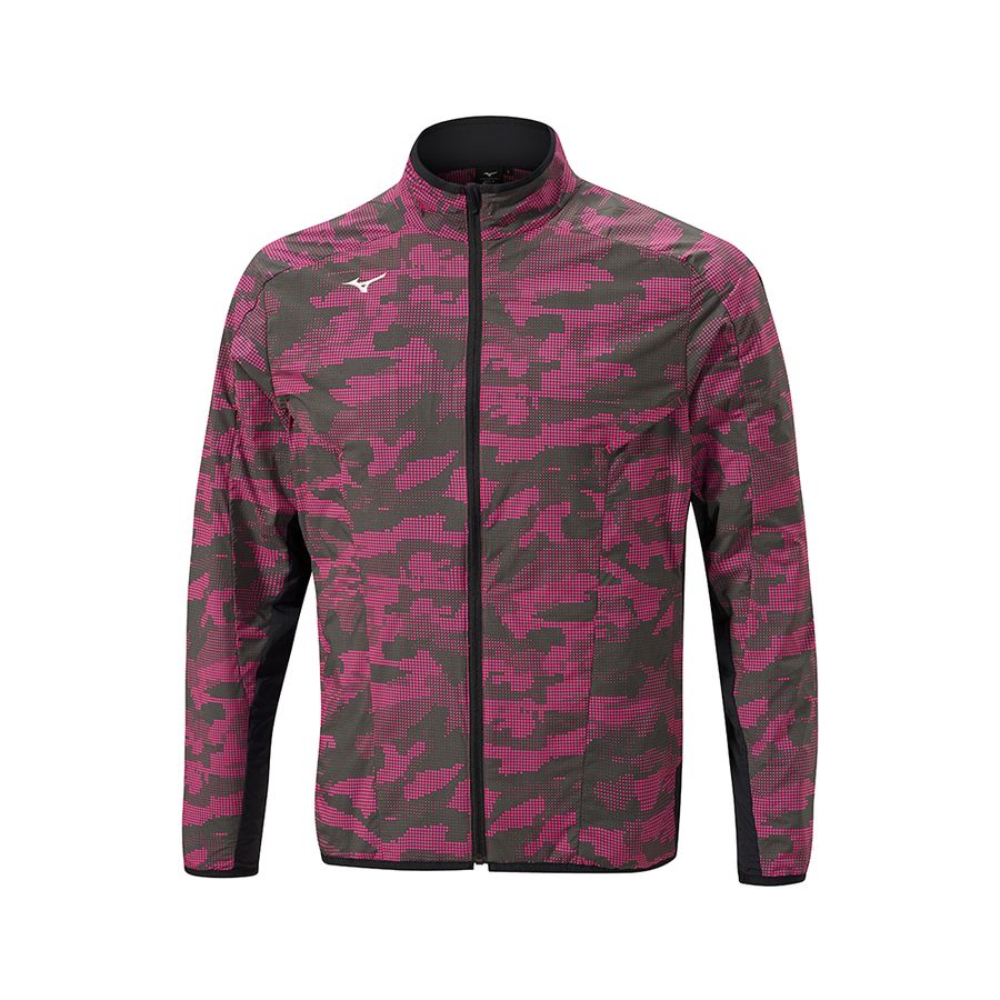 Pink Men Mizuno Winter Stretch Full Zip Jackets | 2745-VWNMJ