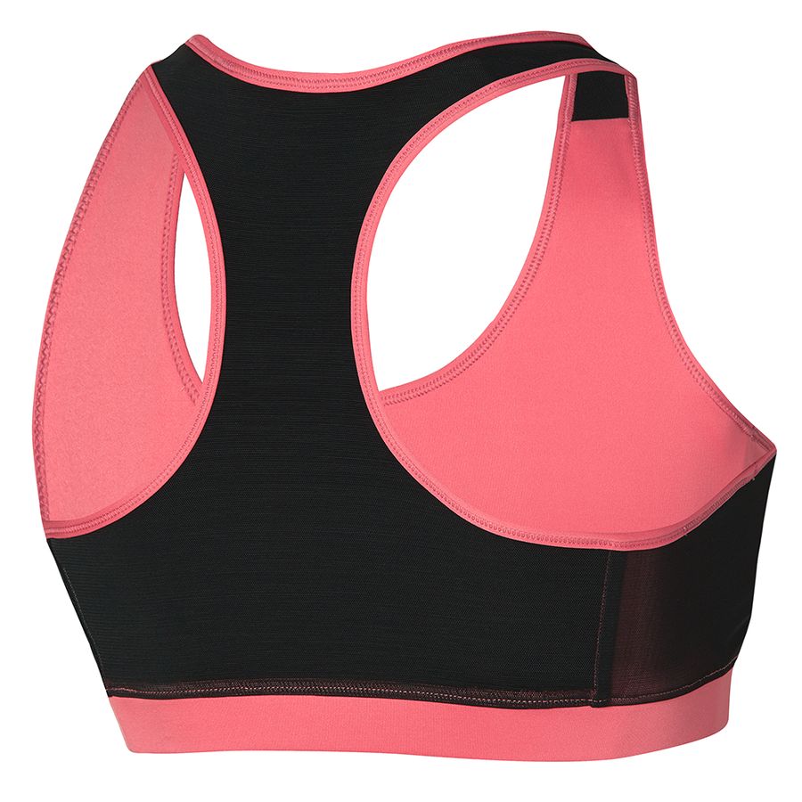 Pink Women Mizuno Alpha Sports Bra | 7620-OWQKU