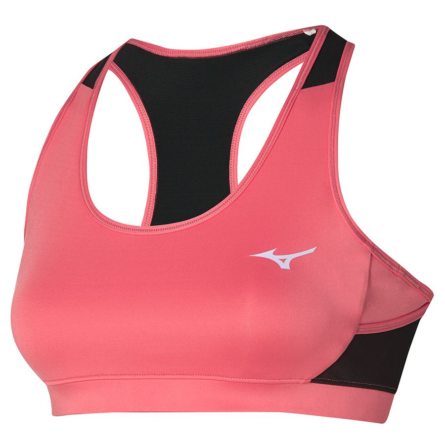 Pink Women Mizuno Alpha Sports Bra | 7620-OWQKU