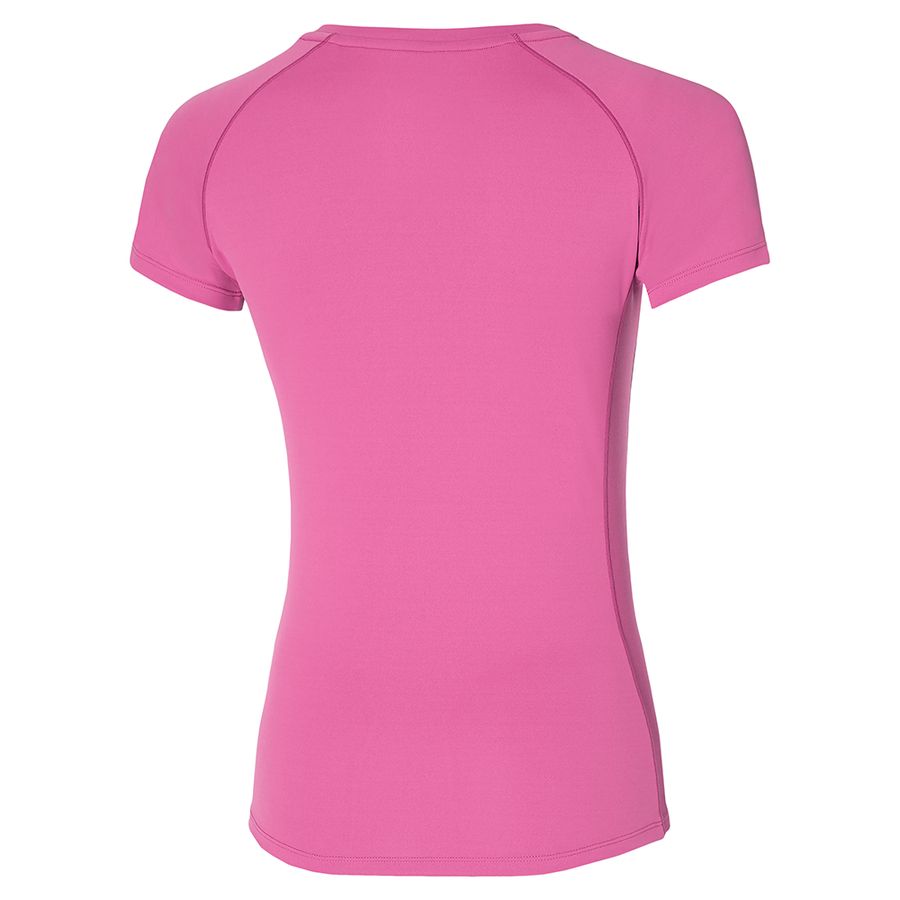 Pink Women Mizuno Alpha Sun Protect T Shirts | 1478-ZMIAC