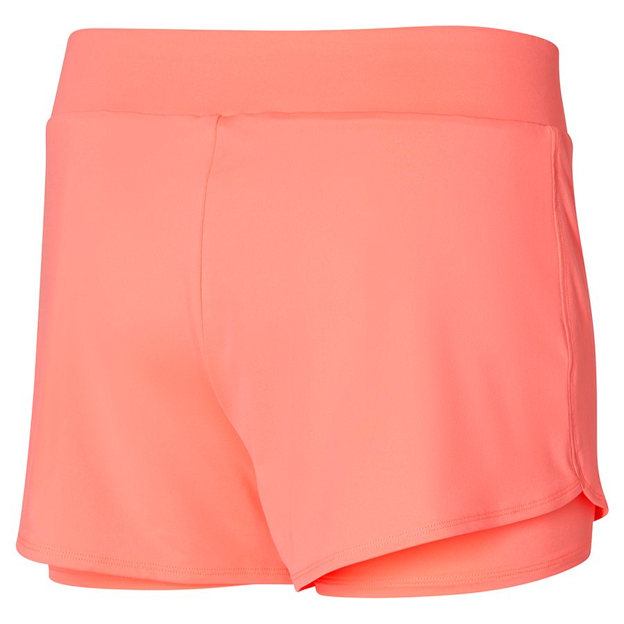 Pink Women Mizuno Flex Shorts | 6951-JEXPY