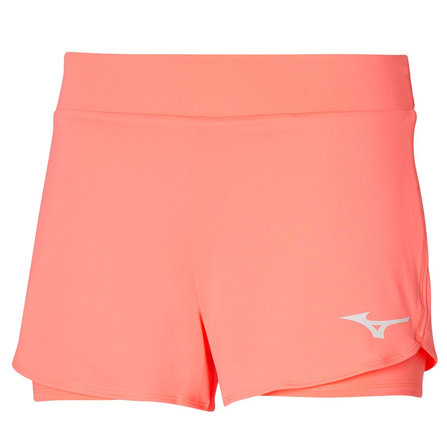 Pink Women Mizuno Flex Shorts | 6951-JEXPY