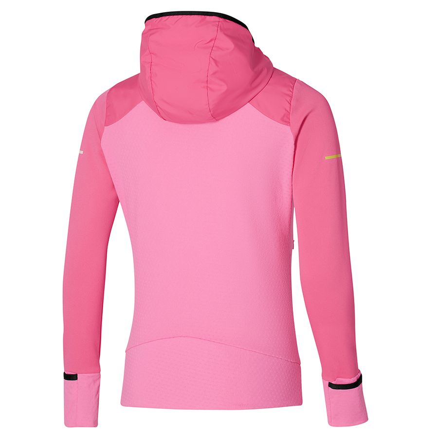 Pink Women Mizuno Warmalite Hybrid Fz Tops | 2394-EWUKP