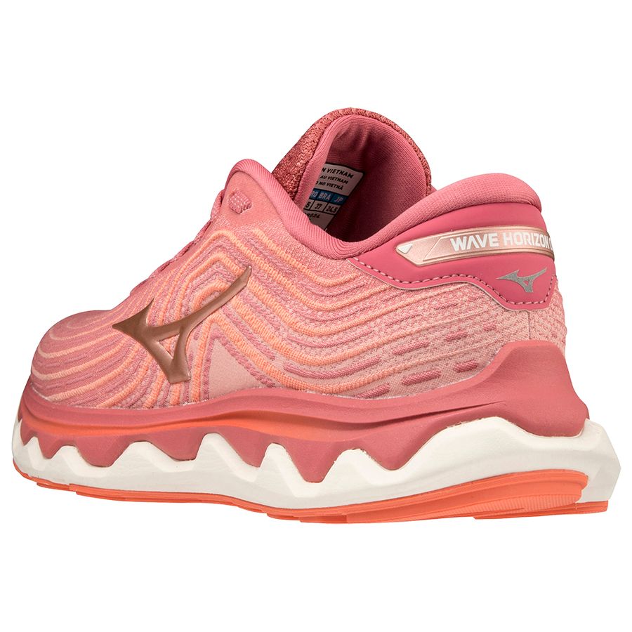 Pink Women Mizuno Wave Horizon 6 Running Shoes | 4085-RDMIK