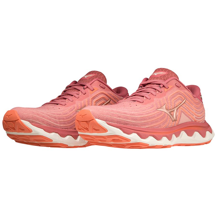 Pink Women Mizuno Wave Horizon 6 Running Shoes | 4085-RDMIK