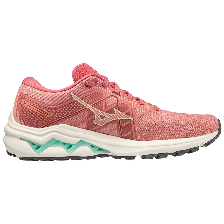 Pink Women Mizuno Wave Inspire 18 Running Shoes | 4705-ZVBER