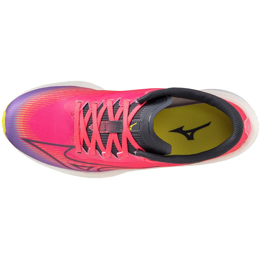 Pink Women Mizuno Wave Rebellion Flash Running Shoes | 4812-EBKUQ