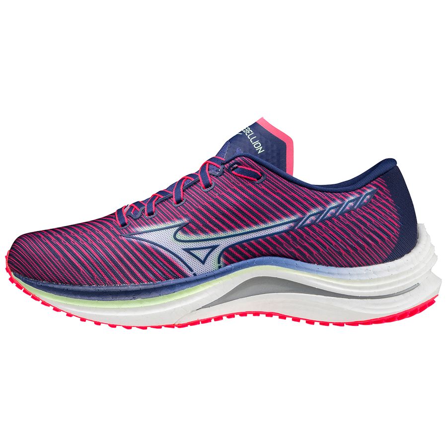 Pink Women Mizuno Wave Rebellion Running Shoes | 1829-QRTXP