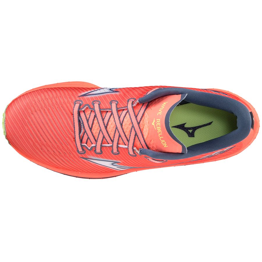 Pink Women Mizuno Wave Rebellion Running Shoes | 6204-LIBRZ