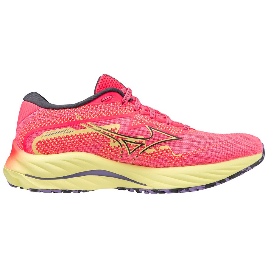 Pink Women Mizuno Wave Rider 27 Running Shoes | 0862-OSIXW