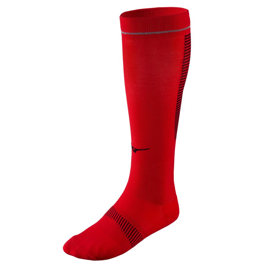 Red Men Mizuno Compression Socks | 6014-CPBAS